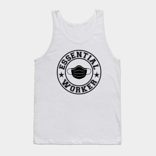 Essential Worker Wear Mask Black Tank Top